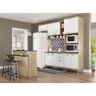 Cozinha Compacta com Pia Inox e Bancada 6 peças Sicília Multimóveis MP3189 Madeirado/Branco - 7