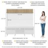 Rack com Painel TV 65 Polegadas Madri Multimóveis Branco/Rustic com Prateleira e Pés Retrô Branco - 3