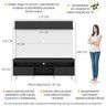 Rack com Painel e Suporte para TV até 65 Polegadas Madri Multimóveis Preto/Branco com Prateleira e P - 3