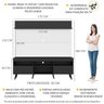 Rack com Painel e Suporte para TV até 65 Polegadas Madri Multimóveis Preto/Branco com Prateleira e P - 3