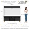 Rack com Painel e Suporte para TV até 65 Polegadas Madri Multimóveis Preto/Branco com Prateleira e P - 3