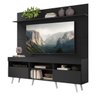Rack com Painel e Suporte para TV até 65 Polegadas Madri Multimóveis Pés Retrô e Prateleira Preto/Br - 2