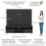 Rack com Painel e Suporte para TV até 65 Polegadas Madri Multimóveis Pés Retrô e Prateleira Preto/Br - 3