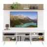 Rack com Painel e Suporte para TV até 65 Polegadas Madri Multimóveis Branco/Rustic com Prateleira e - 5