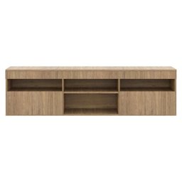 Rack para TV 65 Polegadas com 2 Portas Paris Multimóveis Rustic - 6