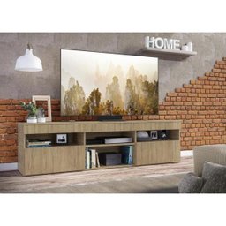 Rack para TV 65 Polegadas com 2 Portas Paris Multimóveis Rustic - 7