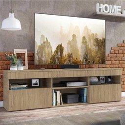 Rack para TV 65 Polegadas com 2 Portas Paris Multimóveis Rustic - 1