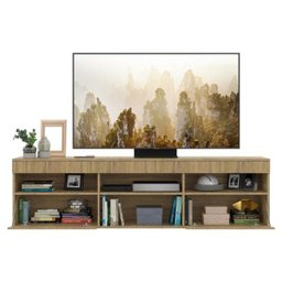 Rack para TV 65 Polegadas com 2 Portas Paris Multimóveis Rustic - 5