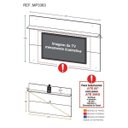Ver imagem 4 de Painel TV 65 Polegadas com Prateleira Amsterdã Plus Multimóveis Branco/Rustic