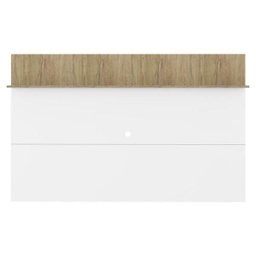 Painel TV 65 Polegadas com Prateleira Amsterdã Plus Multimóveis Branco/Rustic - 6