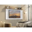 Ver imagem 7 de Painel TV 65 Polegadas com Prateleira Amsterdã Plus Multimóveis Branco/Rustic