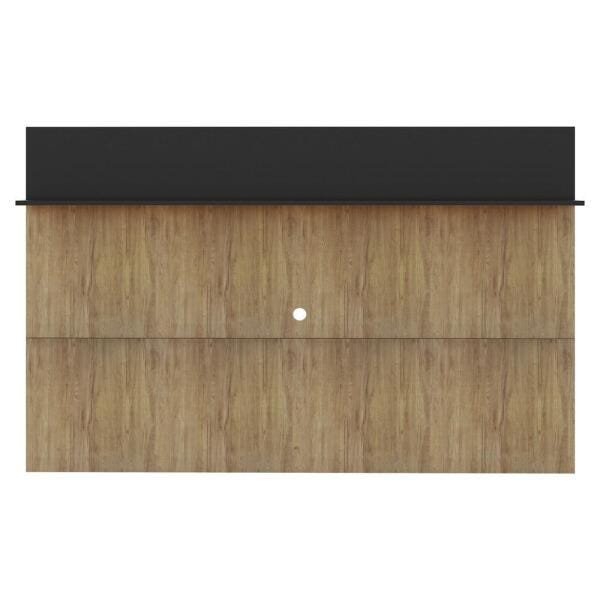 Painel com Suporte Tv 65 Polegadas e Prateleira Amsterdã Plus Multimóveis Rustic/Preto - 6