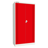Armário de Aço para Produtos de Limpeza 2 Portas - Nk 1722 Nilko Armários Vermelho Cadeado Padrão - 1