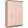 Roupeiro Castro 3640A 4 Portas Amêndoa Rosa SE - 1