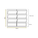 Ver imagem 5 de Vitro Basculante 2 Seções 80x120 Alumínio Branco Vidro Liso