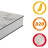 Colchão Solteiro Gazin Supreme D20 078 100% Espuma com 12cm - Branco - 2
