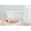 Ver imagem 2 de Kit Higiene Porcelana Bebê Poá Cinza Térmica Bandeja K114