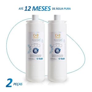 Kit com 2 Refil Filtro Ibbl C+3 Natural