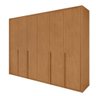Guarda Roupa 6 Portas S/ Espelho Easy Space Amendoa Clean - 1