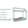 Mini Cama Montessoriana Infantil Montessoriana Uli Peroba Móveis - Verde Jade - 5