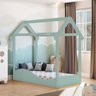 Mini Cama Montessoriana Infantil Montessoriana Uli Peroba Móveis - Verde Jade - 1