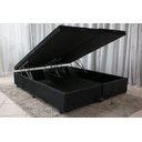 Ver imagem 2 de Base Box Bau Bipartido King Suede Premium Santo Box Bipartido 47x192x203:preto