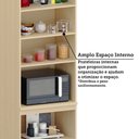 Ver imagem 7 de Paneleiro 100% MDF 4 Portas com Espaço para Micro-ondas 70cm Aura Luciane Móveis