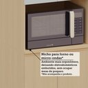 Ver imagem 5 de Paneleiro 100% MDF 4 Portas com Espaço para Micro-ondas 70cm Aura Luciane Móveis