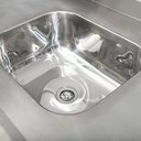 Ver imagem 3 de Bancada Mesa 200x70 Inox 430 com 2 Cubas 50x40x25 com Grade Inferior - Imeca 6816