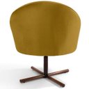Ver imagem 5 de Poltrona Decorativa Giratória Base X Rafa D02 Veludo Mostarda C-279 - Lyam Decor