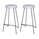Ver imagem 1 de Kit 2 Banquetas Altas para Cozinha Bar Balcão Bistrô Lila:offwhite