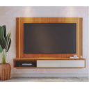 Ver imagem 1 de Home Suspenso Loa 217cm P/ TV até 75'' com Led 2 Pts Deslizantes - Freijó/Off White Colibri