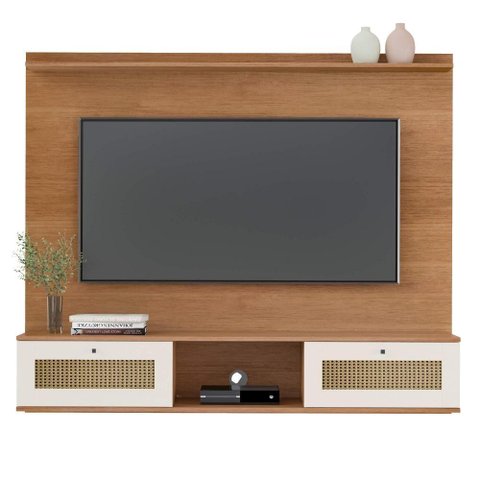 Painel para Tv até 72 Trama Cinamomo-off White Artely Cinamomo-off White