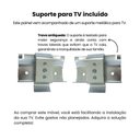 Ver imagem 6 de Painel para Tv até 72 Trama Cinamomo-off White Artely Cinamomo-off White