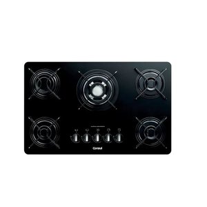 Cooktop Consul 5 Bocas com Quadrichama e Acendimento Automático Preto Cdd75ae - Bivolt