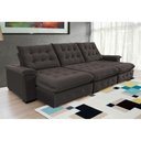 Ver imagem 3 de Sofá Coliseu 3.40m Retrátil e Reclinável Super Pillow - Marrom
