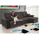 Ver imagem 2 de Sofá Coliseu 3.40m Retrátil e Reclinável Super Pillow - Marrom