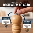 Ver imagem 4 de Moedor de Tempero Gourmet Madeira Regulagem de Moagem 25,5cm