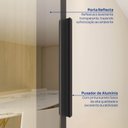 Ver imagem 5 de Cristaleira Planejada 1 Porta Reflecta 35cm Nara CabeCasa MadeiraOriginals Marrom/Avena