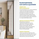 Ver imagem 7 de Cristaleira Planejada 1 Porta Reflecta 35cm Nara CabeCasa MadeiraOriginals Marrom/Avena