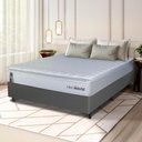 Ver imagem 1 de Conjunto Box Cinza Luanda Branco Espuma D28 Viúva 128x188x62 - King House