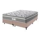 Ver imagem 1 de Cama Box Bege e Colchão Queen Evolution Molas Ensacadas Probel