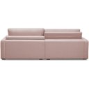 Ver imagem 6 de Sofá Retrátil Reclinável para Sala de Estar Living 210cm Sevilha F04 Veludo Rosê
