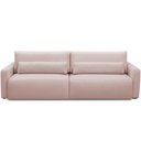 Ver imagem 4 de Sofá Retrátil Reclinável para Sala de Estar Living 210cm Sevilha F04 Veludo Rosê
