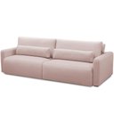 Ver mais imagens de Sofá Retrátil Reclinável para Sala de Estar Living 210cm Sevilha F04 Veludo Rosê