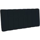 Ver imagem 4 de Cabeceira Cama Box Painel Casal 140 cm Dubai W01 Suede Preto - Lyam Decor