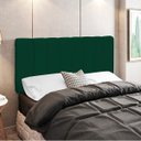 Ver imagem 1 de Cabeceira Cama Box Painel Casal 140 cm Dubai W01 Suede Verde Musgo - Lyam Decor