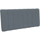 Ver imagem 4 de Cabeceira Cama Box Painel Casal 140 cm Dubai W01 Suede Cinza - Lyam Decor
