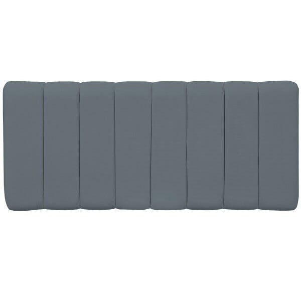 Cabeceira Cama Box Painel Casal 160 cm Dubai W01 Suede Cinza - Lyam Decor - 5