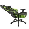 Cadeira Gamer Giratória com Elevação A Gás 2 Almofadas de Apoio Cruiser H01 Preto Verde - 4
